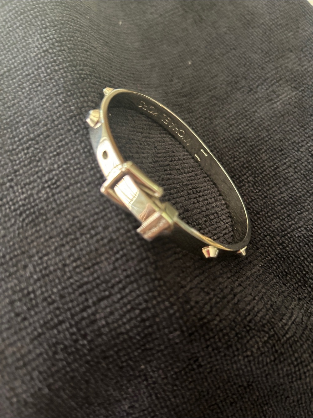 MICHAEL Michael Kors Silver-Tone Buckle & Stud Bangle